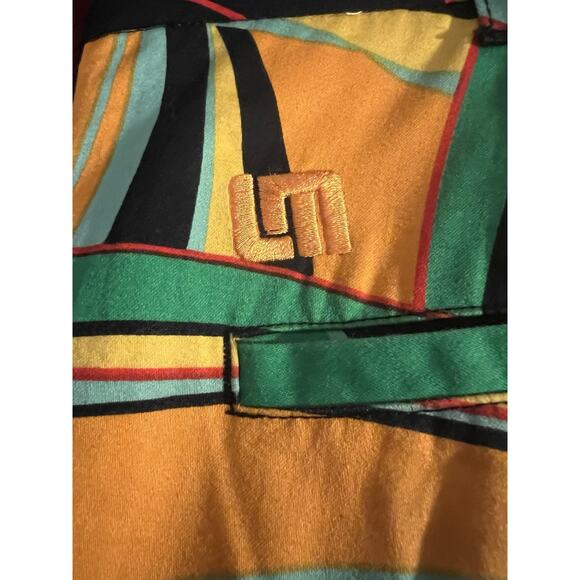 Loudmouth Golf Shorts Mens Size 40 Flat Front Geometric Geo Soft Stretch Chino - Picture 5 of 13